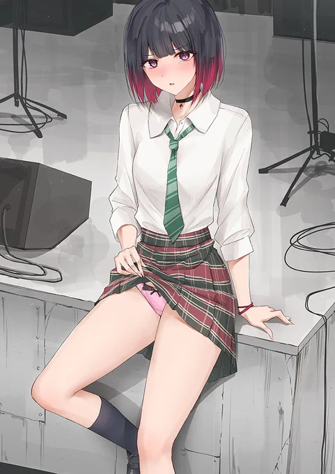 【嫌パン画集発売記念企画】8/31発売『嫌パン -40原 ART WORKS-』の記念イラストを毎日更新中22日目はkanju()さんにご執筆いただいた UKロック好き女学生「下北 緋音」のイラストをお送り致しますGAKAKU()にて別Verイラストも更新中です #PR 