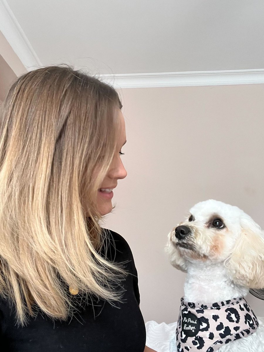 Abby &amp; her fur baby 🐩