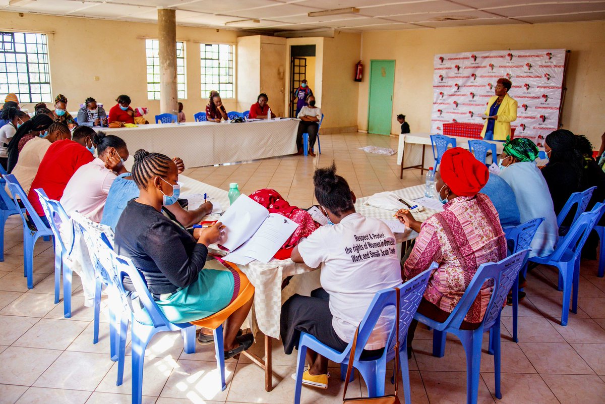 Badili_A's tweet photo. We are building the capacity of #chamawomen leaders in informal settlements, in responding to the needs of #GBV survivors, as they are a critical first point of contact for women &amp; girls in the informal and rural areas who are affected by sexual and gender based violence. 1/4 https://t.co/b4kP4qiTF8