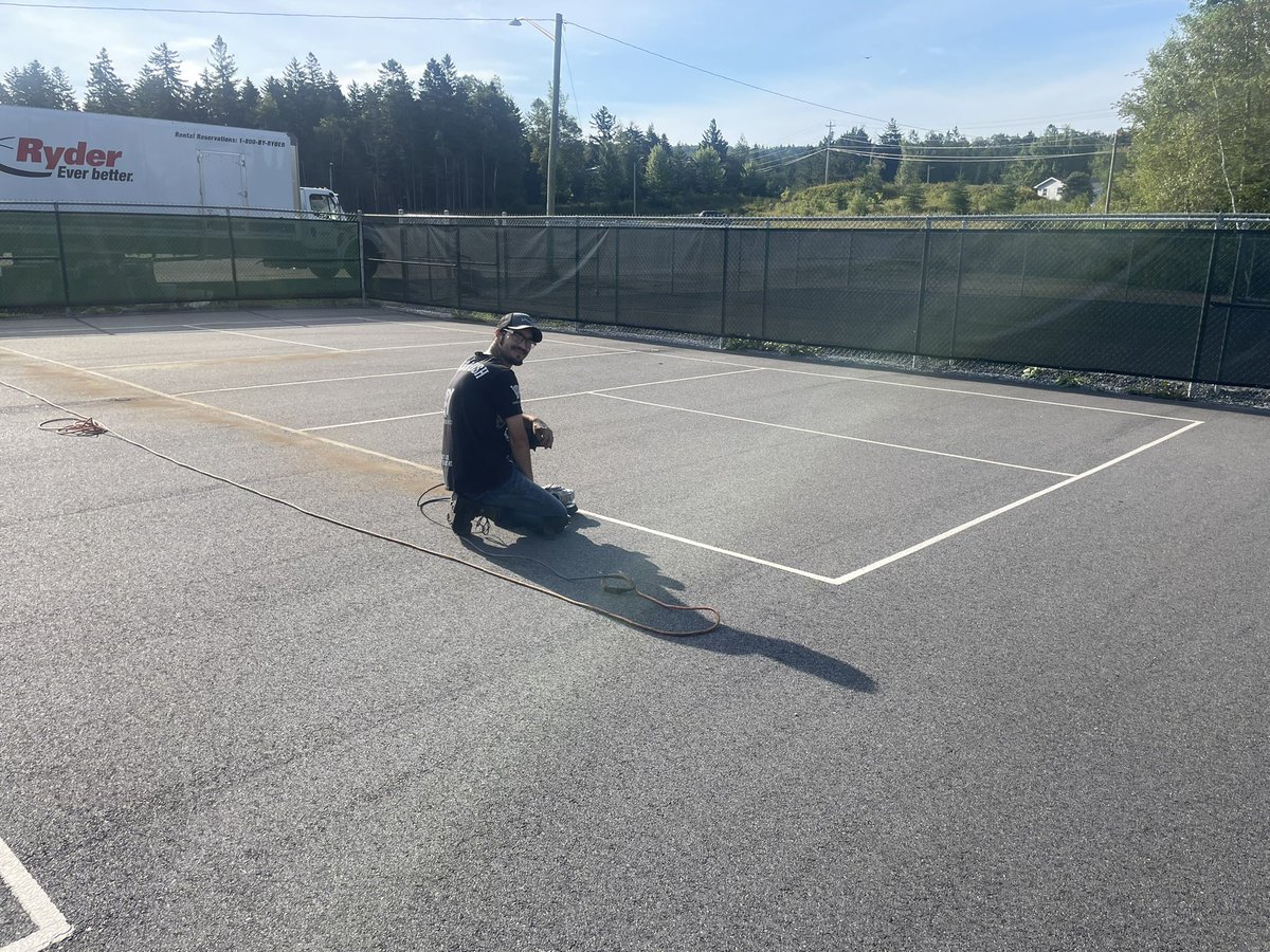 Quispamsis qplex (@quispamsisqplex) on Twitter photo All four pickle ball courts <a href="/Quispamsisqplex/">Quispamsis qplex</a> are closed this week as crews put the new acrylic surface in place. All four pickle ball courts <a href="/Quispamsisqplex/">Quispamsis qplex</a> are closed this week as crews put the new acrylic surface in place.