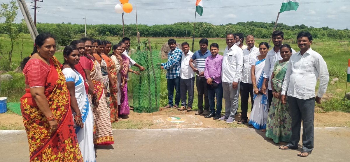 mpdo_dornakal's tweet photo. Swatantra Bharata Vajrosthavalu 
Spl Massive Plantation at Dornakal Mandal https://t.co/XHEgN79eE1