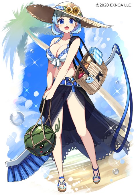 【お仕事】『毎日こつこつ俺タワー』(
@MYOLE_STAFF
)にて、「ブラシ【水着】」のイラストを担当させて頂きました。 スイカ(?)は食べても大丈夫だと思います、多分。何卒よろしくお願い致します🙏
 #毎日こつこつ #俺タワー 