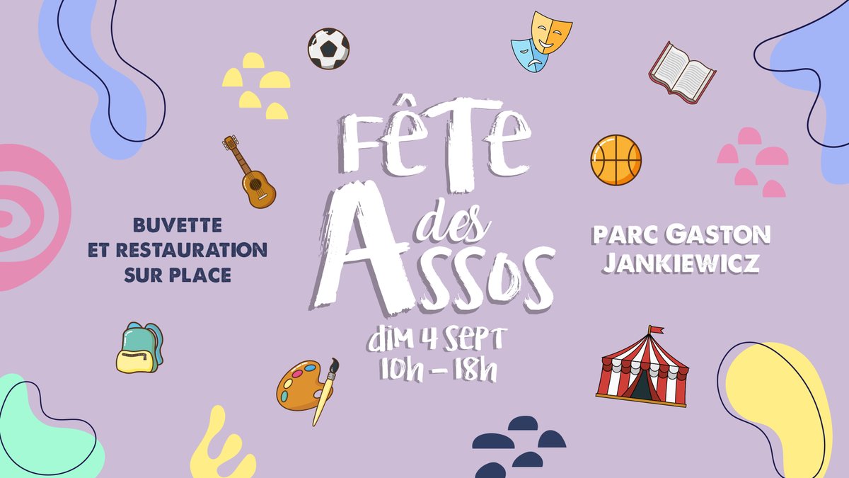 La Fête des associations, c'est l'occasion de rencontrer les associations paraysiennes et les activités proposées par la ville : sport, culture, solidarité, environnement... Rdv au parc Gaston Jankiewicz le dimanche 4 septembre de 10h à 18h.
+ d'infos : 01 60 48 80 65