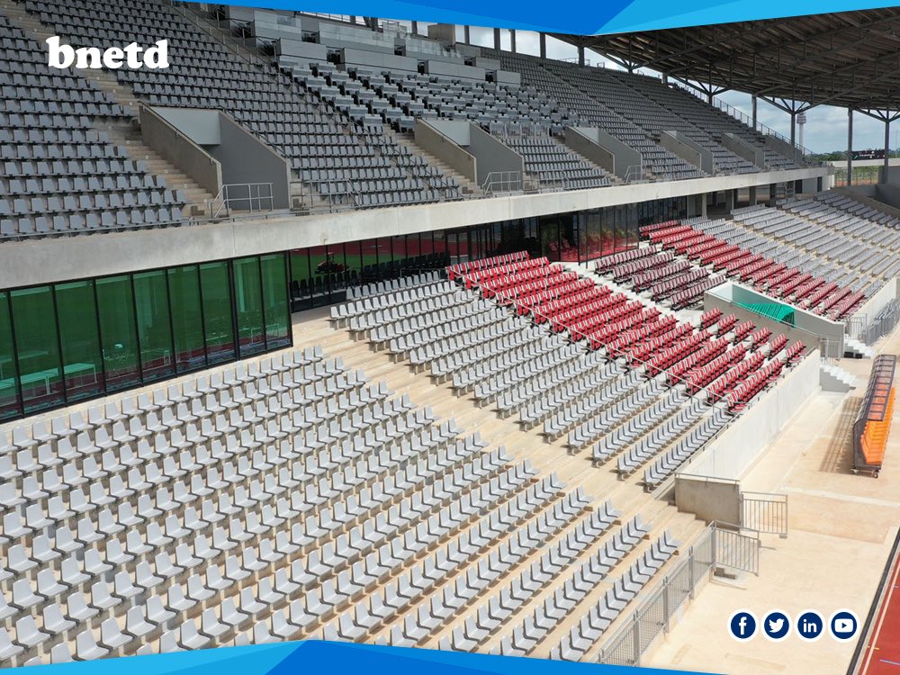 BNETD_CI's tweet photo. #CAN2023: AVANCEMENT DU STADE DE #YAMOUSSOUKRO - JUIN 2022

Ce projet consiste en la construction d'un stade de 20 000 places et la réhabilitation de 4 terrains d'entraînement. Les travaux du stade de compétition de Yamoussoukro sont achevés à 99 %. https://t.co/wvQOvePT1z https://t.co/2EYAJpjaul