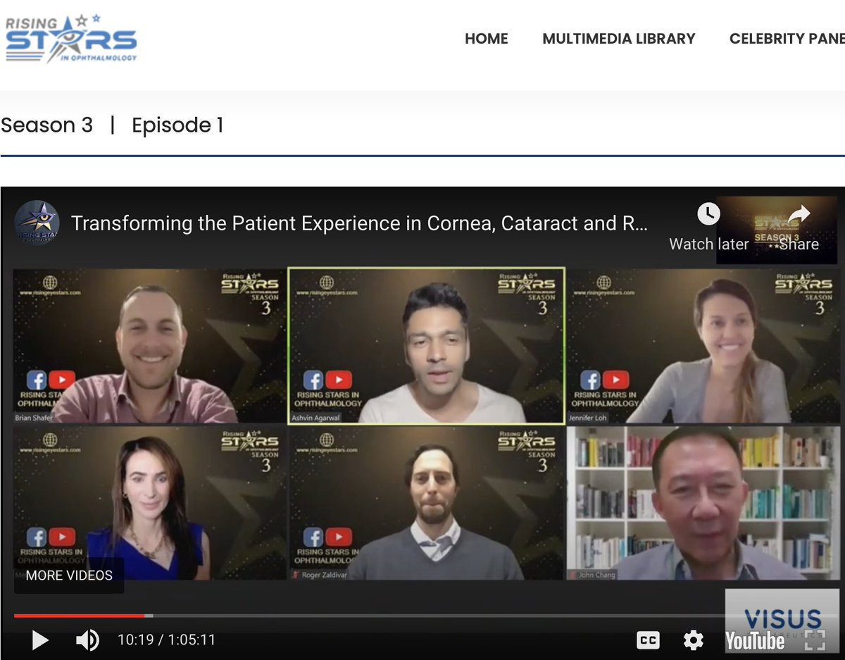 Do you text or call your patient following LASIK and/or cataract surgery to check in with them? Great discussion led by Brian Shafer, MD in his presentation on "Transforming the Patient Experience in Cornea, Cataract and Refractive Surgery."
Link: risingeyestars.com/speaker_sessio…