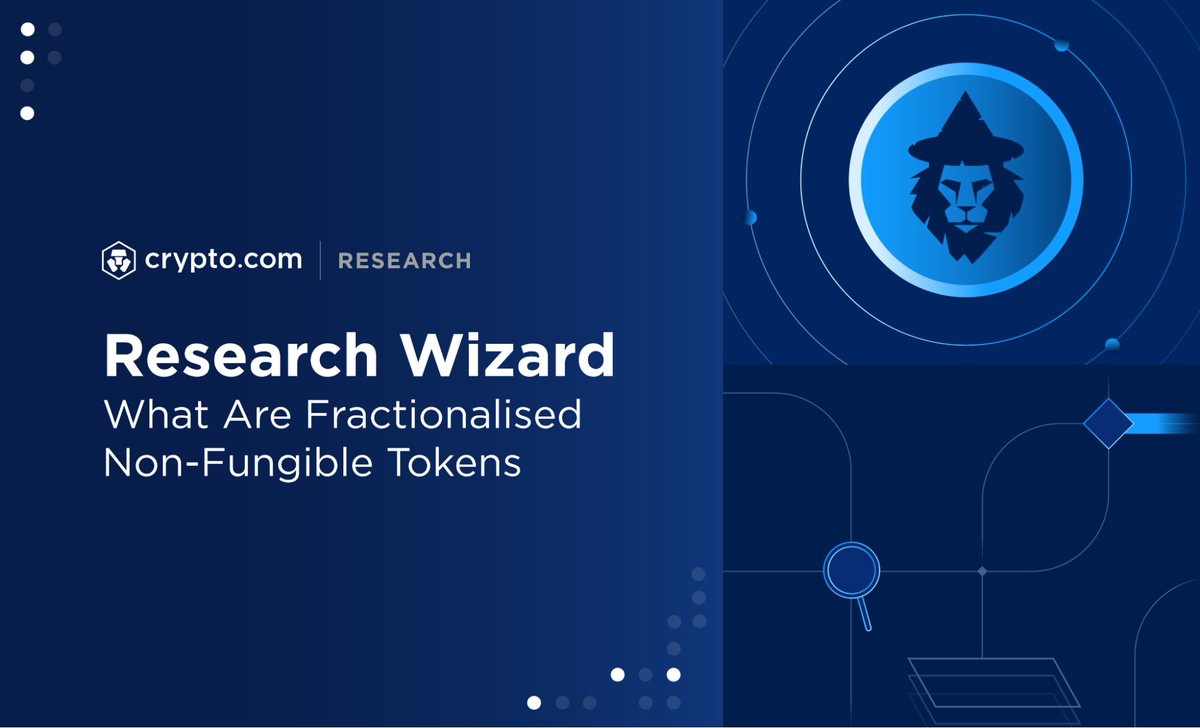 cryptocom_rni's tweet photo. 🔬 Welcome to Research Wizard!
In this issue, our Research Wizard Davide takes a deep dive into the world of fractional NFTs.
1/3 https://t.co/I5DEzDuT4O
