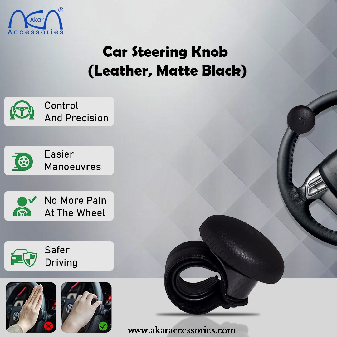 akaraccessories's tweet photo. This luxurious Car Steering Knob (leather, black) is one of our best products that help drivers enjoy smooth and stress-free driving. Checkout Now - https://t.co/yjpcKWItNY
#akaraccessories #caraccessories #carinterioraccessories #vehicles #carsteeringknob #steeringknob https://t.co/O8wNXl2mxd