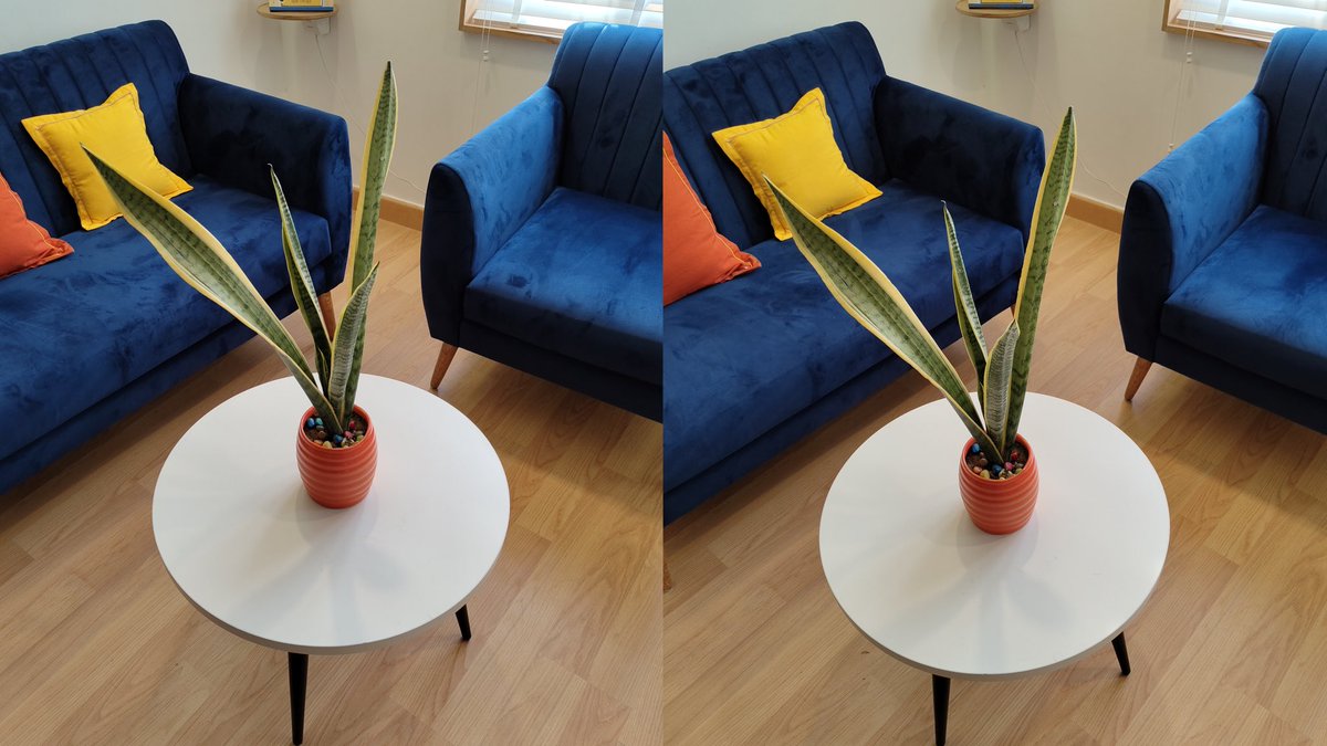 GyanTherapy's tweet photo. According to @nothing 
Latest update se camera me improvement milega ! 

So ye raha Result 

Left - Before Update 
Right - After Update https://t.co/6LfmVfROAf