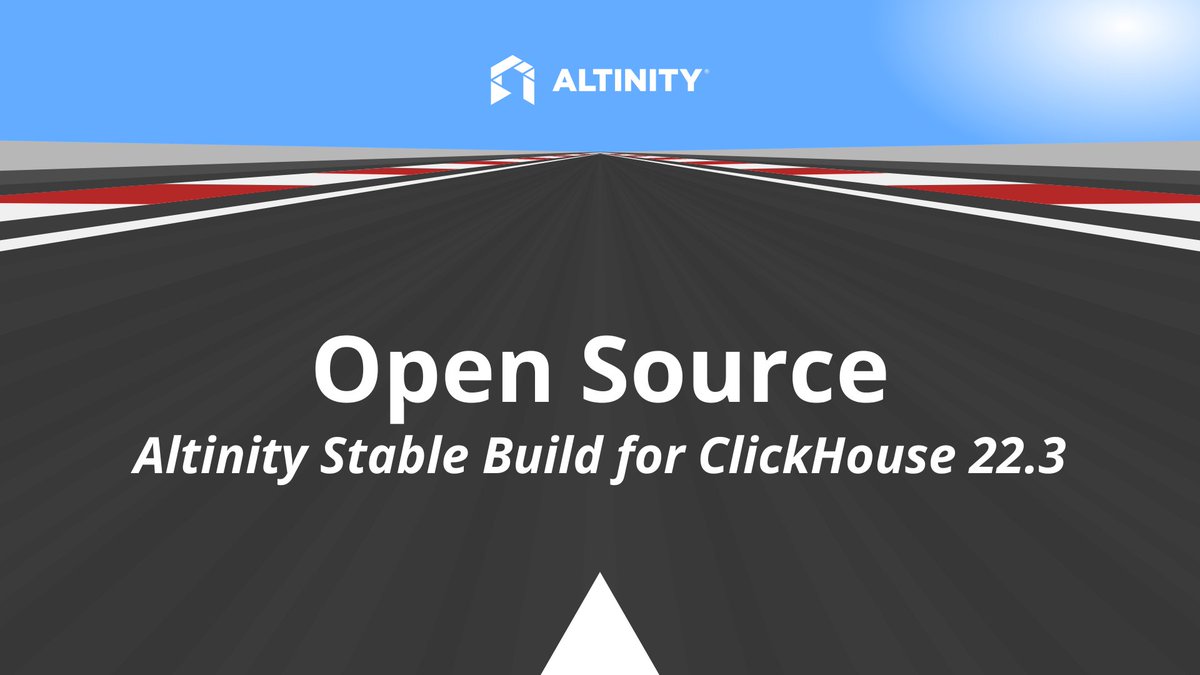 AltinityDB's tweet image. Altinity software is on the march this year. 

Big news: Altinity #StableBuild for #ClickHouse 22.3 is out. It’s tested, #production ready, and 100% #opensource! Join us. hubs.la/Q01jBvYW0