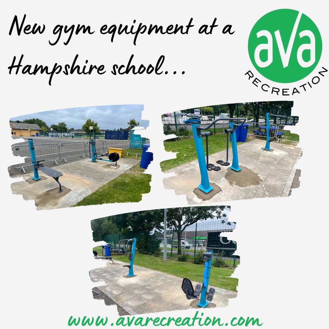 AvaRecreation's tweet photo. New gym equipment installed at this Hampshire school...

#gymequipment #avarecreation #teamava #outdoorgym #outdoorplay #outdoorplayground #outdoorplaygroundequipment #schoolplayground #play #installation #hampshirebusiness https://t.co/gzLkCCMjcT