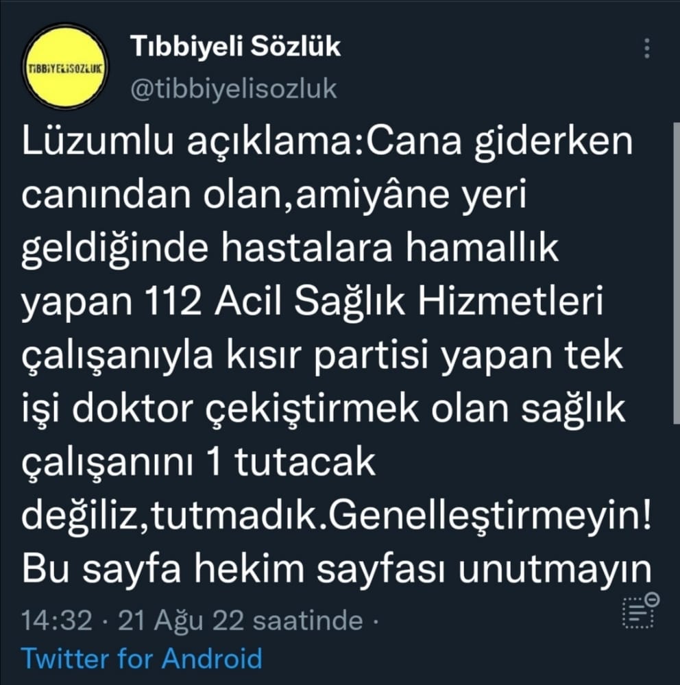 Şehit Meslektaşlarımızın, utanmazca üzerinde tepinen bu twit ve sahibi yargı önünde hesabını verecektir. Tarafımızca gerekli hukuki başvurular yapılmıştır.