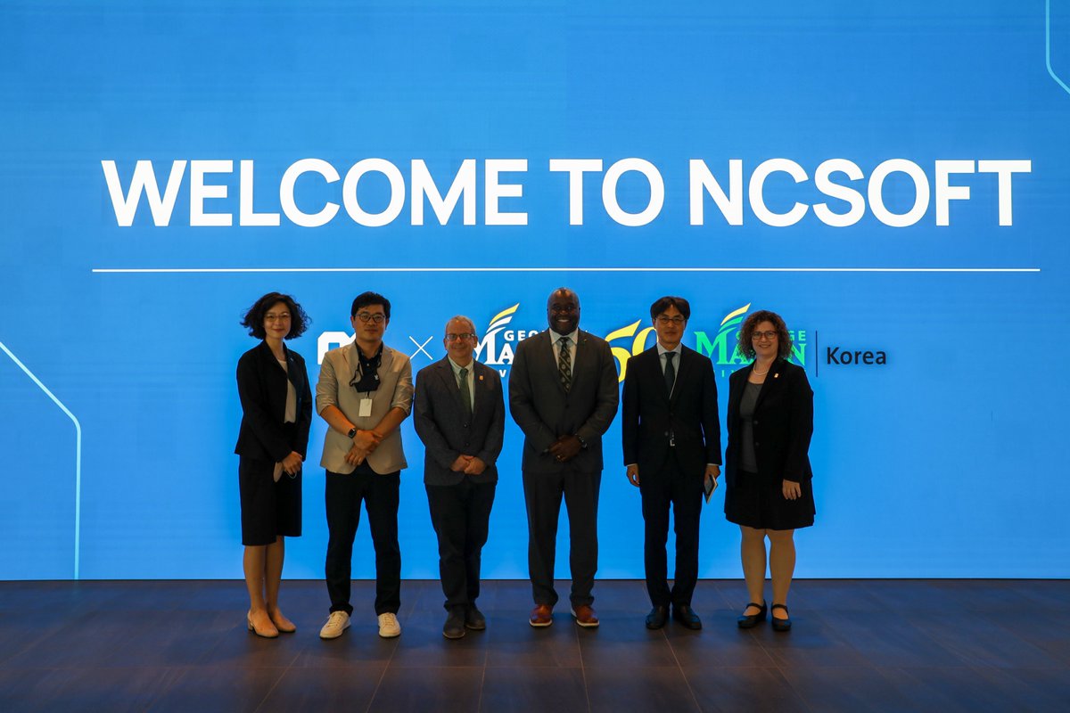 Mason_Korea's tweet image. @GMUPres signed an #MOU with @NCSOFT today, which will allow @Mason_Korea and @NCSOFT to collaborate on game related research and social impact competitions.
The Mason team also enjoyed a special tour of the NC HQ! 💚💛#masonnation
#computergamedesign #preswashingtonatMK