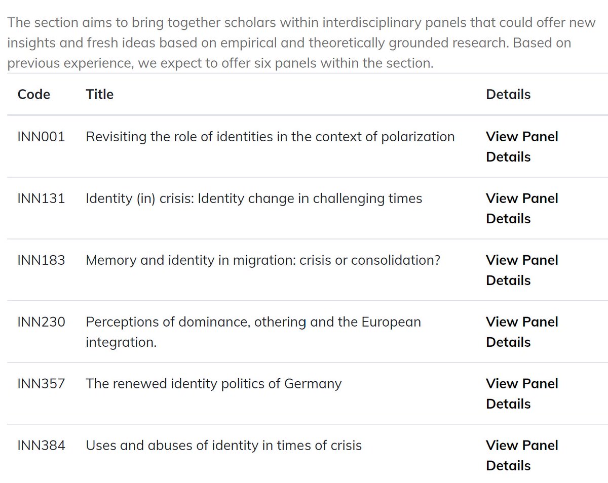 SGidentityECPR's tweet photo. The day is here! The #ecprgc2022 is underway and with it our @SGidentityECPR section "Identity (in) Crisis: Exploring Identities in the Context of the Politics of Exception, Insecurity, and Emergency" with six panels #identityresearch https://t.co/tXZZKzgSXe https://t.co/QyBOi5pevM