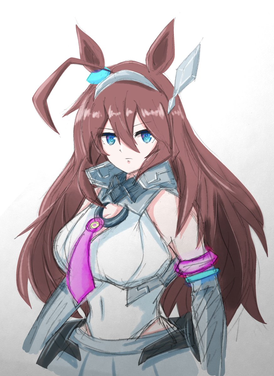 夏休みはミホノブルボンのイラストが増えるらしい #ウマ娘 ブルボンの