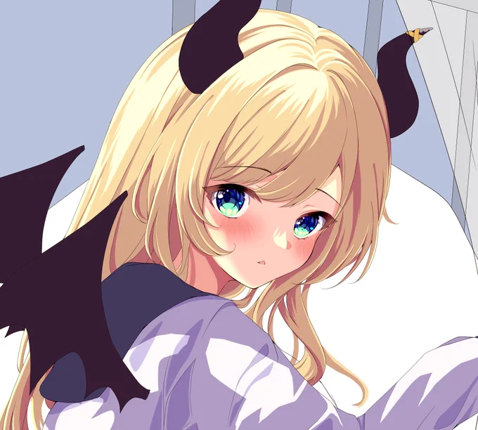 とちゅう〜アニメ塗りぽい感じにしたくて苦戦中…… 