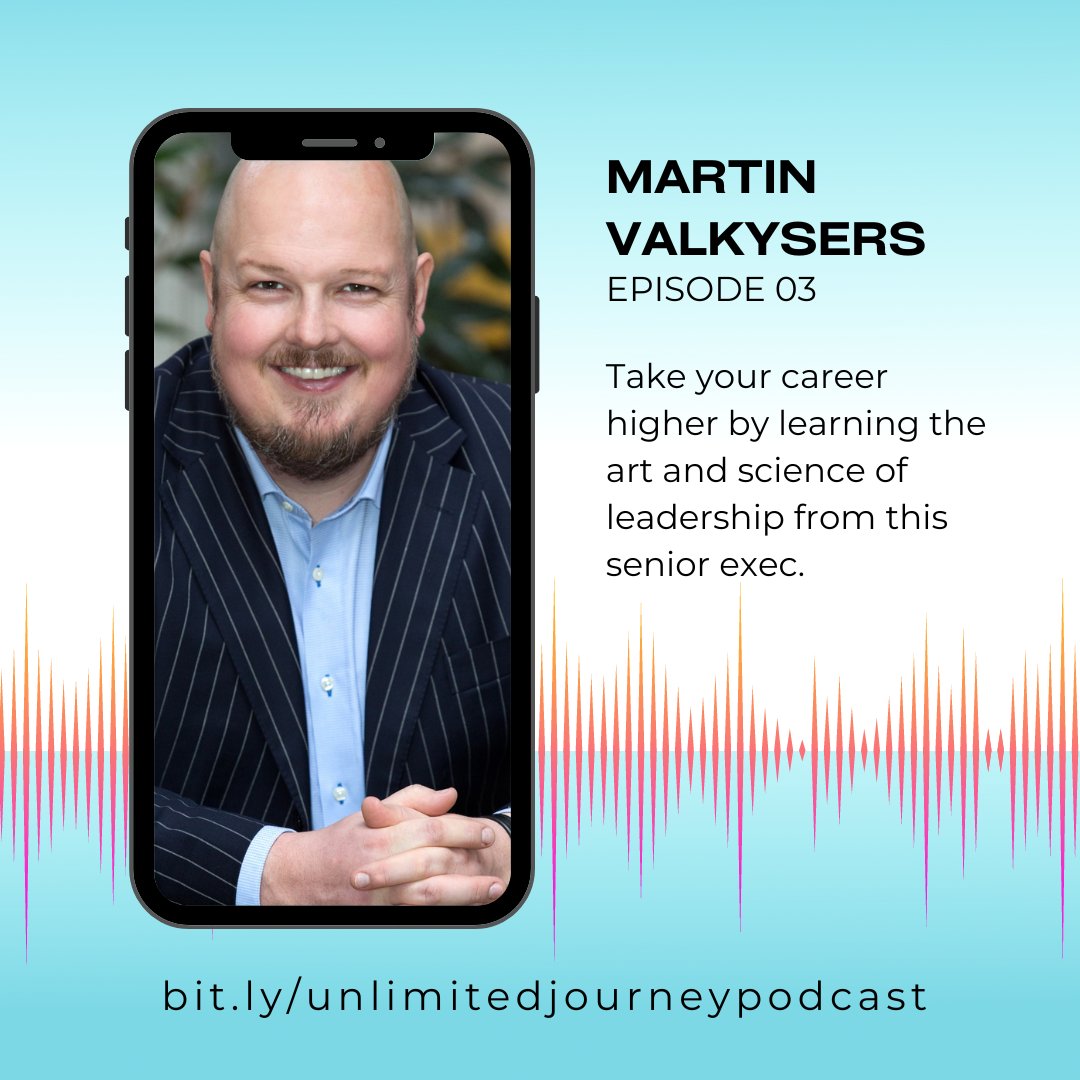 Michelle Glover | Journey Unlimited (@journeyunltd) on Twitter photo This #Fortune100 senior exec who's got multi-million dollar impact shares with us his secrets to the art and science of #leadership. Don't miss Episode 3 of the Creating Your Unlimited Journey #Podcast with Martin Valkysers of <a href="/CapgeminiInvent/">Capgemini Invent</a>.
🎧 bit.ly/unlimitedjourn… This #Fortune100 senior exec who's got multi-million dollar impact shares with us his secrets to the art and science of #leadership. Don't miss Episode 3 of the Creating Your Unlimited Journey #Podcast with Martin Valkysers of <a href="/CapgeminiInvent/">Capgemini Invent</a>.
🎧 bit.ly/unlimitedjourn…