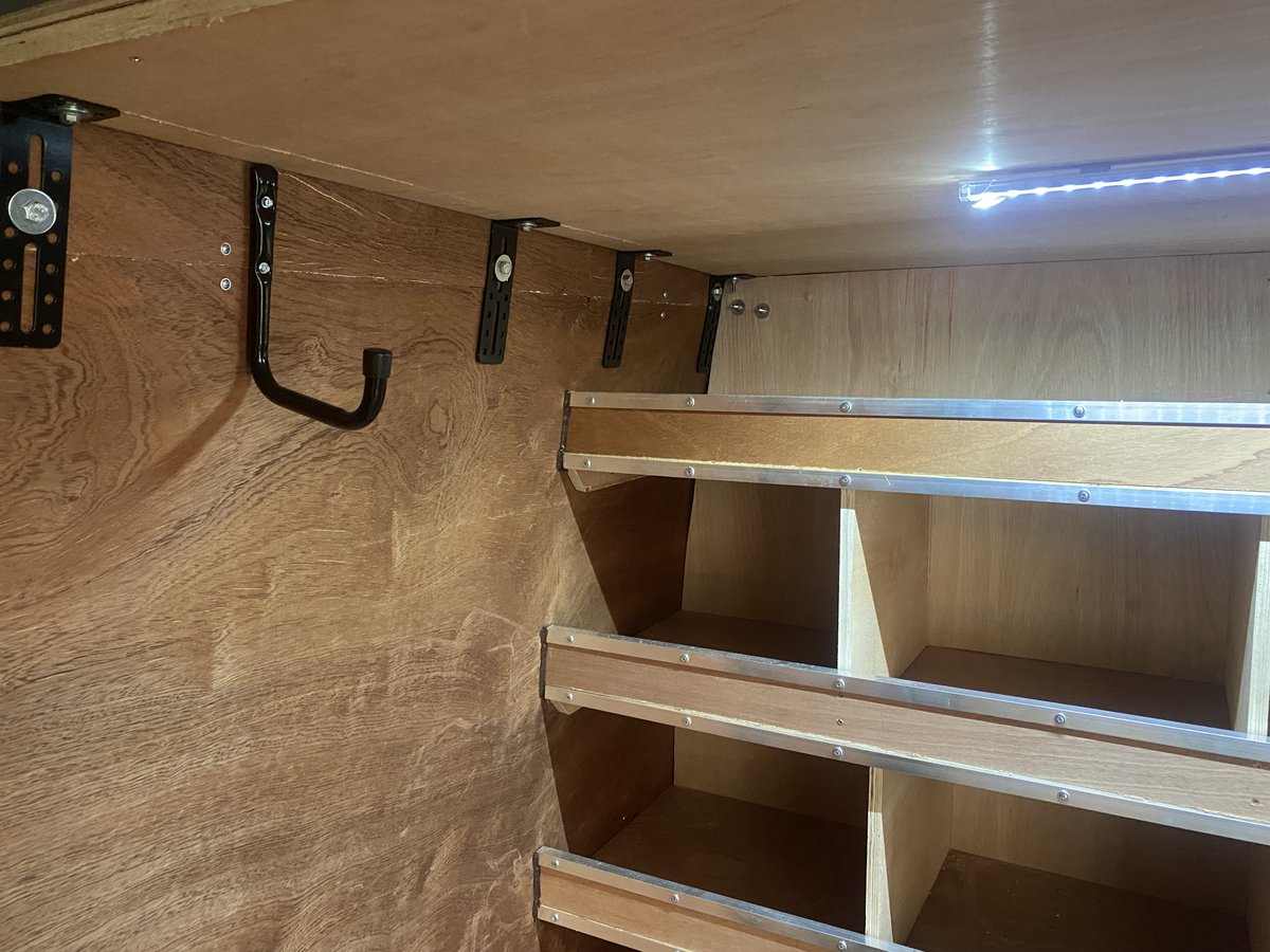 TADComms1's tweet photo. Check out a recent van we kitted out! Locks, bespoke ply racking and shelving, hook system, lighting with switch and complete sign writing! Want to kit out your vehicles? Call or email us for your FREE quote on 01923-712430 sales@tadcomms.com #TAD #vanlife #aftermarketaccessories https://t.co/de5QvMv975