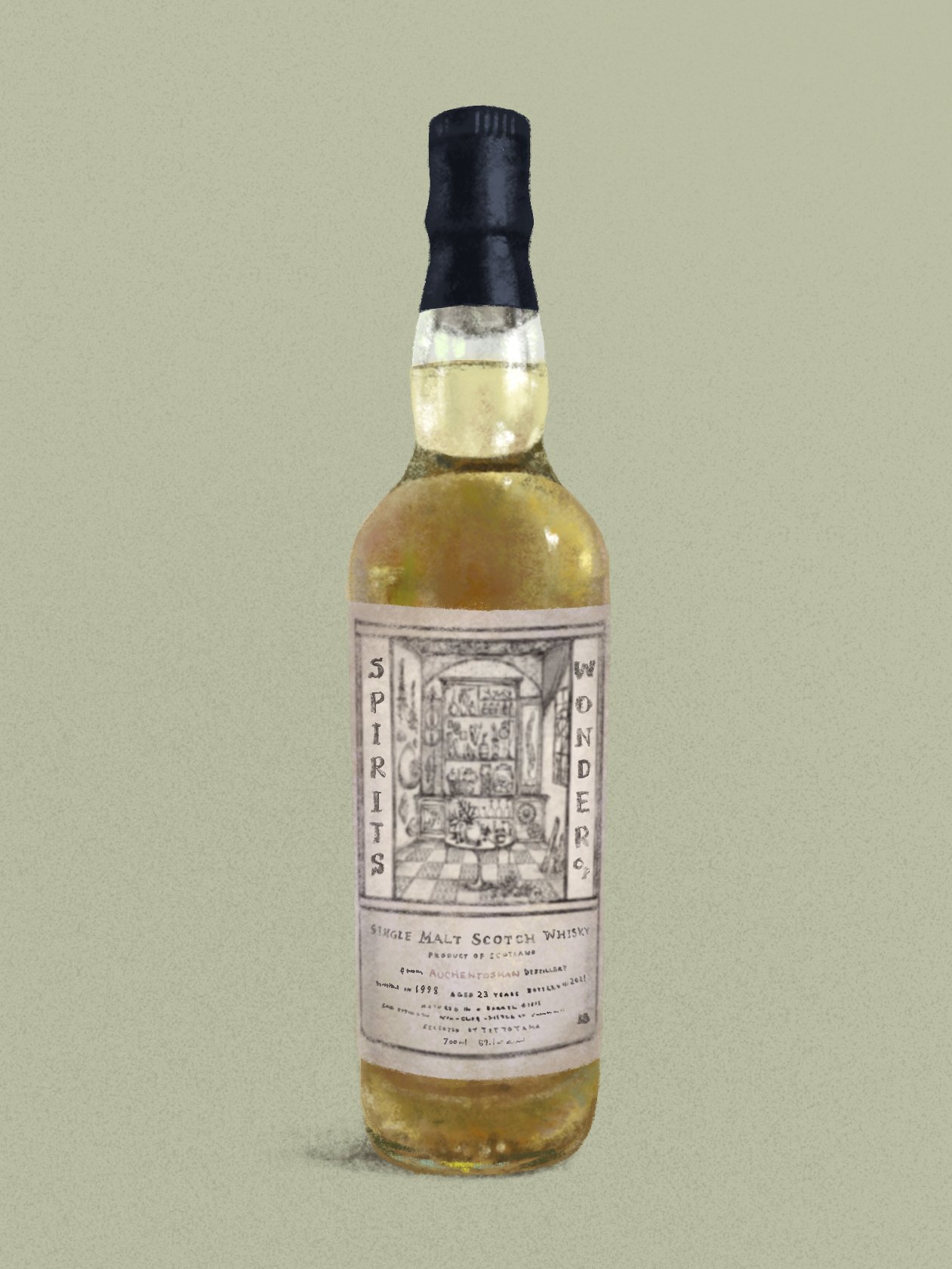 ウイスキーボトルをひたすら描く Whiskeybottlesi Twitter