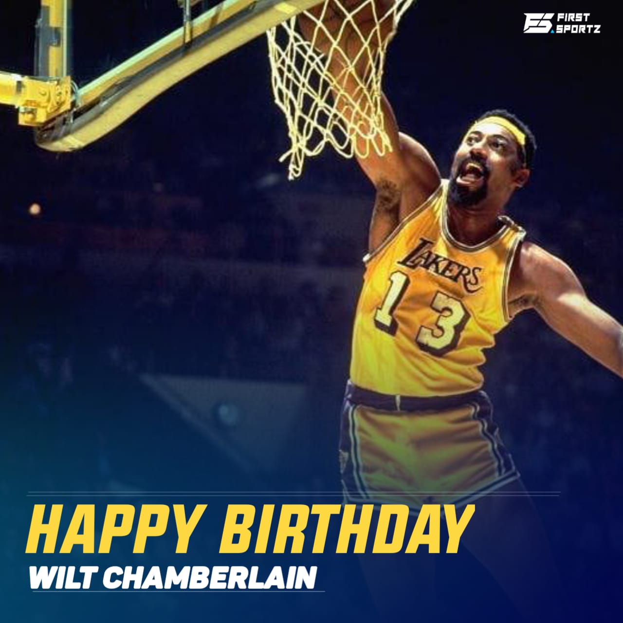 Wishing Wilt Chamberlain the legendary basketball player a very happy birthday.   