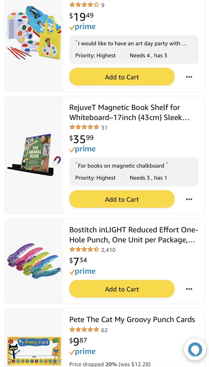 Hey #teachertwitter! Lets try to get a list drop before we head to our classroom this morning if you are back in school. Please #RT others! Maybe we’ll receive a blessing by the time we get off. #clearthelist amazon.com/hz/wishlist/ls…