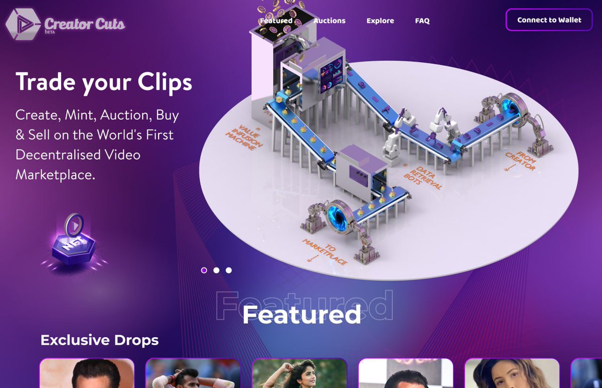 TheGariNetwork's tweet photo. We are ecstatic to announce the launch of the beta version of the World’s first-ever video NFT(vNFT) marketplace, Creator Cuts🚀

So what is Creator Cuts, &amp; how will it revolutionize the #creatoreconomy &amp; benefit the vNFT holders once it is rolled out🤔

Here’s a thread👇 (1/4) https://t.co/NDX2p3f69J