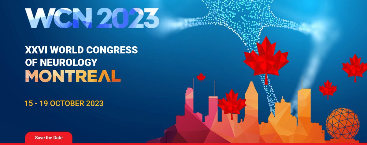We proudly present to you 𝐗𝐗𝐕𝐈 𝐖𝐨𝐫𝐥𝐝 𝐂𝐨𝐧𝐠𝐫𝐞𝐬𝐬 𝐨𝐟 𝐍𝐞𝐮𝐫𝐨𝐥𝐨𝐠𝐲.
The Congress will be in #Montreal, #Canada, from 15 to 19 October 2023. 
For more information click here: 🔗mdpi.com/journal/neurol…

#Neurology #wcn2023