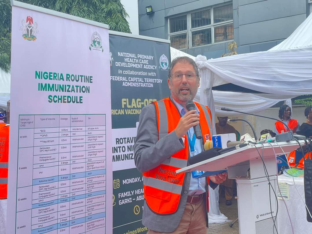 “ Nigeria is one amongst the few countries that will now have Rota Vaccines free of charge in public hospitals.” - Eduardo Celades
Representative of UNICEF Nigeria.
<a href="/NphcdaNG/">NPHCDA</a>