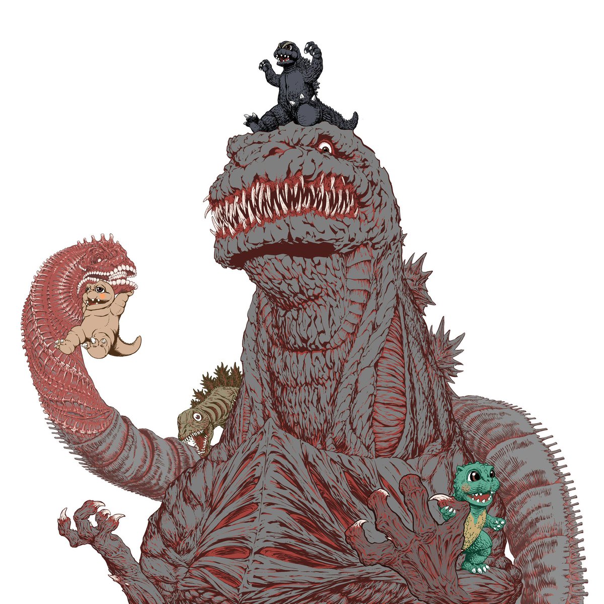 DanDagouglas's tweet photo. Go go Gojiras! Gotta watch more Godziban! #godzilla https://t.co/KD0DPH00Wn