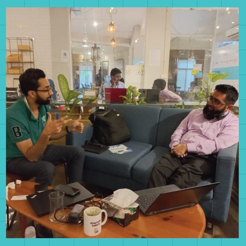 NIC_Karachi's tweet photo. We were joined by Sheikh Hammad A. for a coaching session with a select number of startups. He helped the participating startups validate their ideas and discussed product roadmaps in depth.
#SayHelloToNICK #StartSomething https://t.co/ntKgPu9JRx