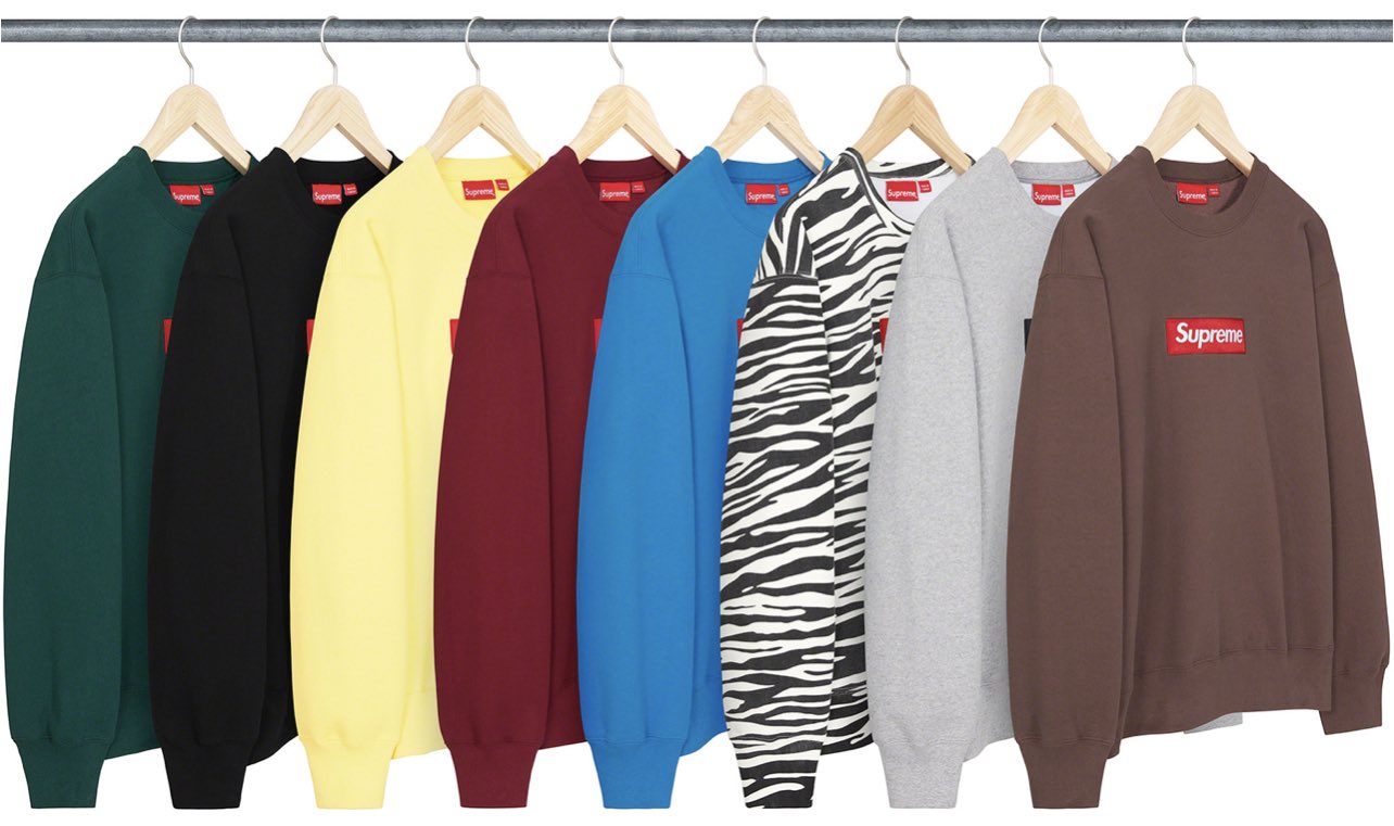 DropsByJay on X: Supreme FW22 Box Logo Crewneck Sweatshirt Your first look  at the Box Logo Crewneck Sweatshirt/Beanie which is expected to drop this  coming December. New set of colors to choose