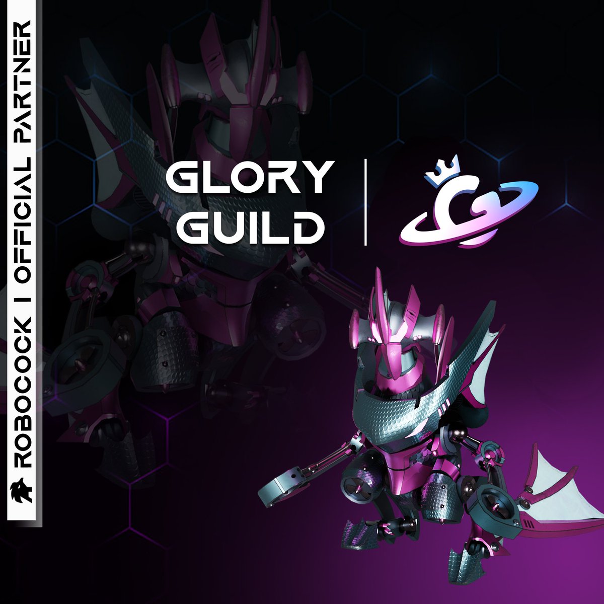 RobocockUWU's tweet photo. 📢 We are extremely excited to announce our new partnership with Glory Guild. 😍
Glory Guild is a competitive Play-and-Earn gaming family. They are always looking for passionate, dedicated, and skilful players and will help you reach your potential! 😎 https://t.co/CZx7Vgz0LJ