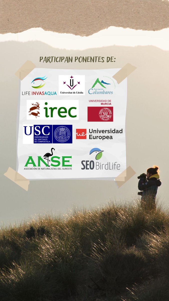 JFSMurcia's tweet photo. Tampoco queremos olvidarnos de los y las ponentes que nos acompañan, y las entidades a las que pertenecen: @LifeInvasaqua @UdL_info #AsociaciónColumbares @UMU @IREC_CSIC_UCLM @UniversidadeUSC @UEuropea @asociacionanse y @SEO_BirdLife 

#Gracias 🤘 https://t.co/CRzRc5Rb5H