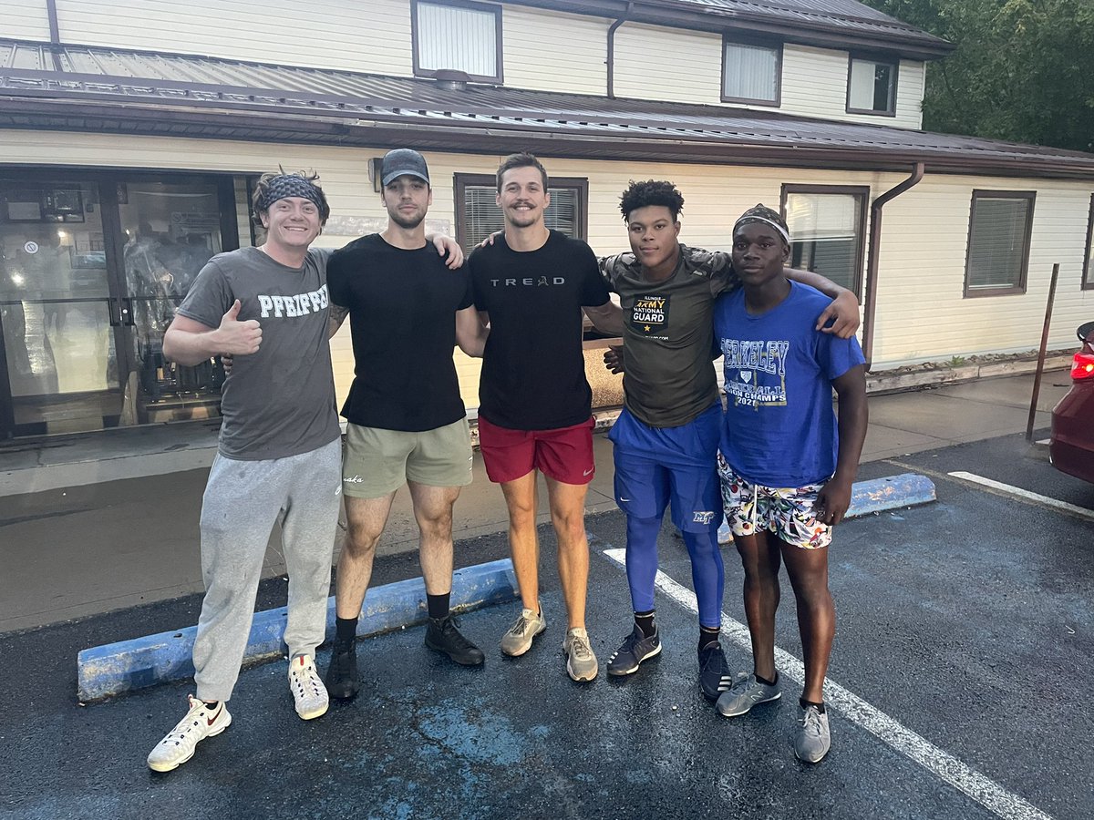 Our leadership council for 2022-2023. Garrett Hladilek, Cole Cote, Riley Bost, Tyson Mickie, Eric Green. These are the young men we expect to lead on and off the field. I told our guys our mission on this earth is to serve others first.