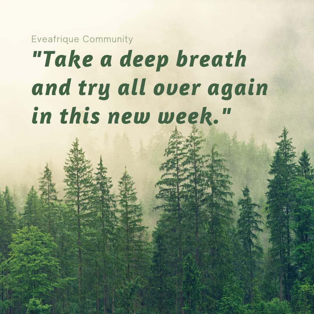Ivy_D_E's tweet photo. Take a deep breath and try all over again in this new week.

#eveafriquenews #southerntimes #newsfromthenigerdelta #portharcourt #eveafriquelifestyle #Onlinenewsinportharcourt #Newspapersinportharcourt https://t.co/j8l5Ts0H6D
