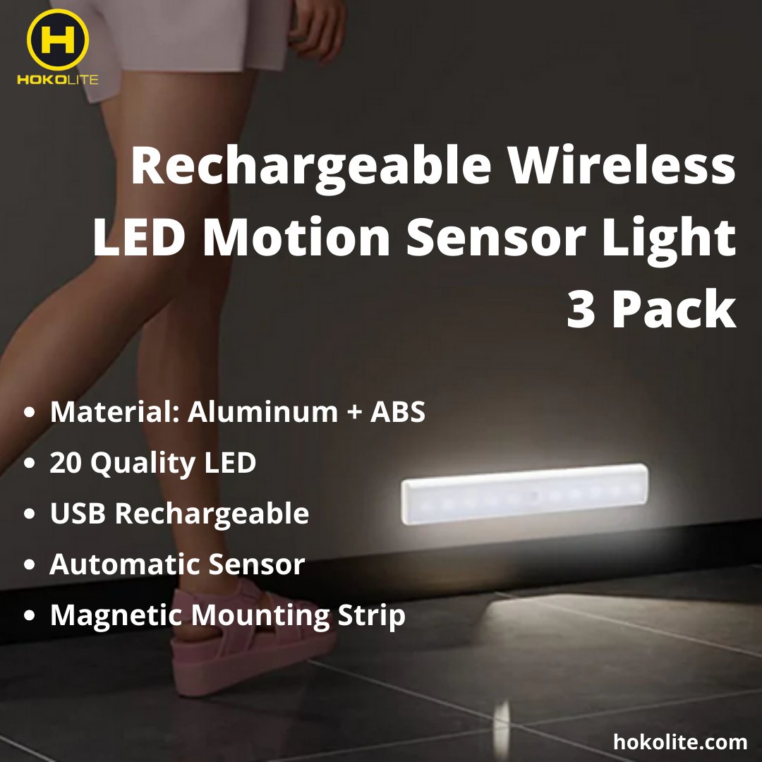 hokolite's tweet image. This USB rechargeable LED motion sensor light has easy to install magnetic strip to detect human motion for automatically turning on in the dark. 

hokolite.com/products/recha…

#LEDMotionSensorLight #RechargeableLEDLight #motionsensor #ledmotionlight #MotionSensorLight #ledlights