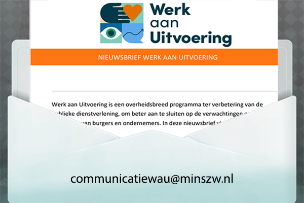 Meld je aan voor onze nieuwsbrief. De eerstvolgende verschijnt dinsdag 30 augustus. Stuur hiervoor een mail naar communicatiewau@minszw.nl. Op de website vind je een overzicht van de reeds verschenen nieuwsbrieven. 
werkaanuitvoering.nl/actueel/nieuws…