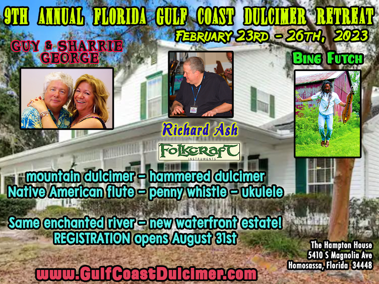 BingFutch's tweet photo. Homosassa Retreat: Early Registration! - https://t.co/Rhe2jBP4Yg #mountaindulcimer #hammereddulcimer #ukulele #NativeAmericanflute #steeldrum #pennywhistle #learntoplaymusic https://t.co/TLxbcUfQ3h