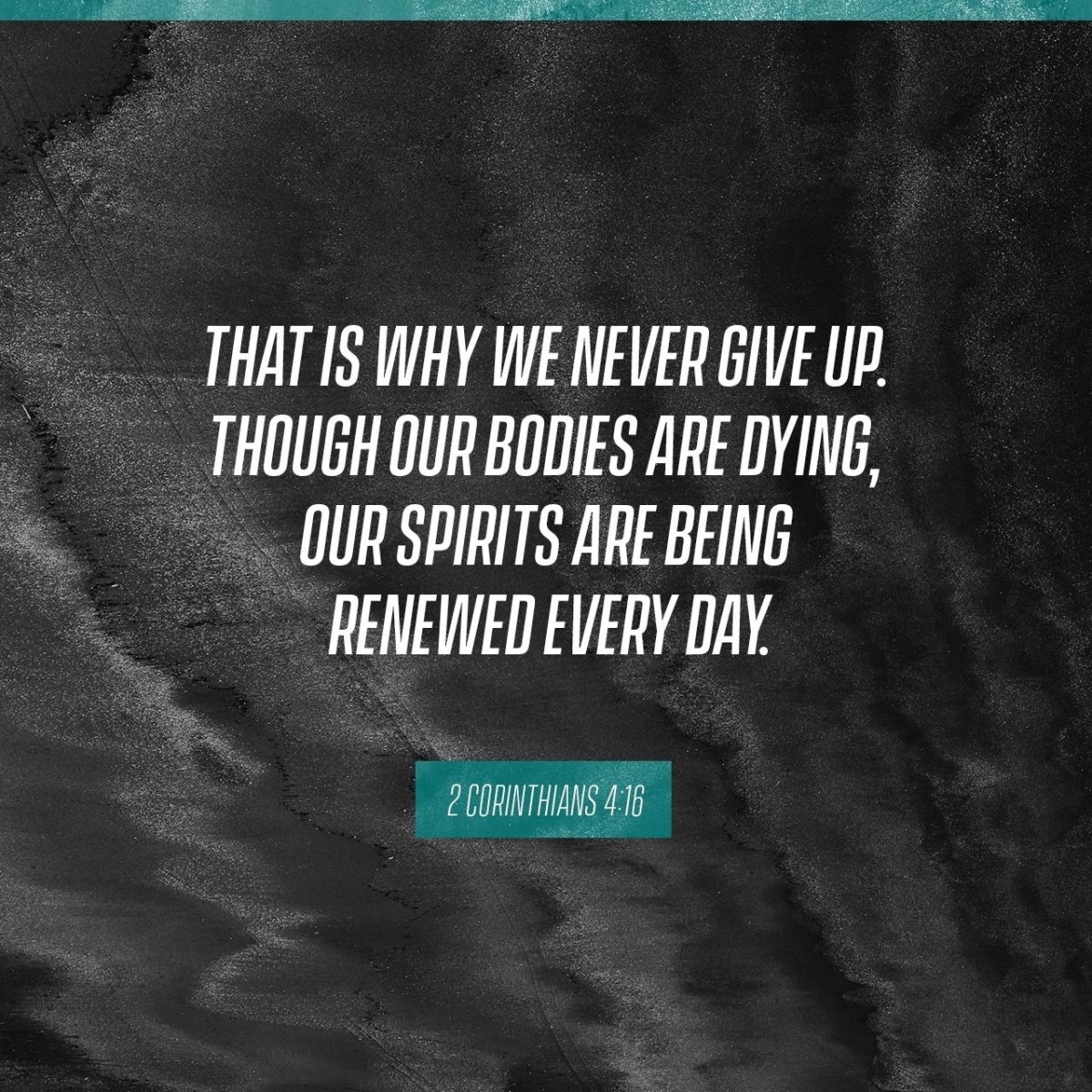 larryjbarker's tweet photo. Therefore, since God in his mercy has given us this new way, we never give up. #2Cor4:1 #SOAP2022 #NeverGiveUp #thestone3 https://t.co/X9jrqMb9PH