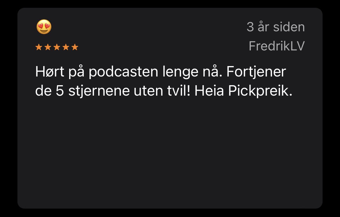VossFredrik's tweet photo. @Pickpreik ⭐️ https://t.co/KTa7Ah05tZ