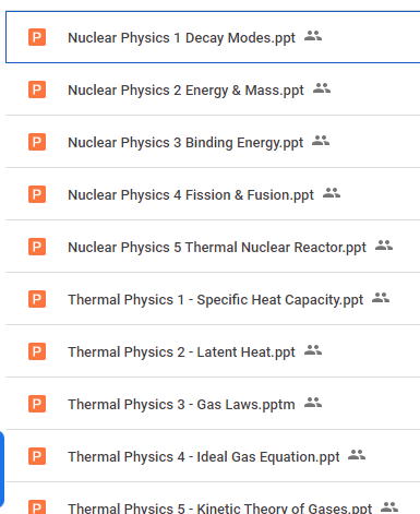 AQA A-Level Physics teachers. Please find below 12 ppts covering Thermal and Nuclear Physics. Pls retweet if useful 🙂
#chatphysics drive.google.com/drive/folders/…
