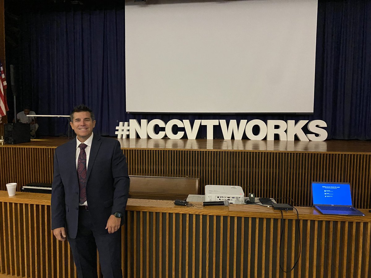 Incredibly excited to welcome staff back today! Hard to believe I’m starting year 4 as superintendent of @NCCVoTech. #Nccvtworks #Superthoughts