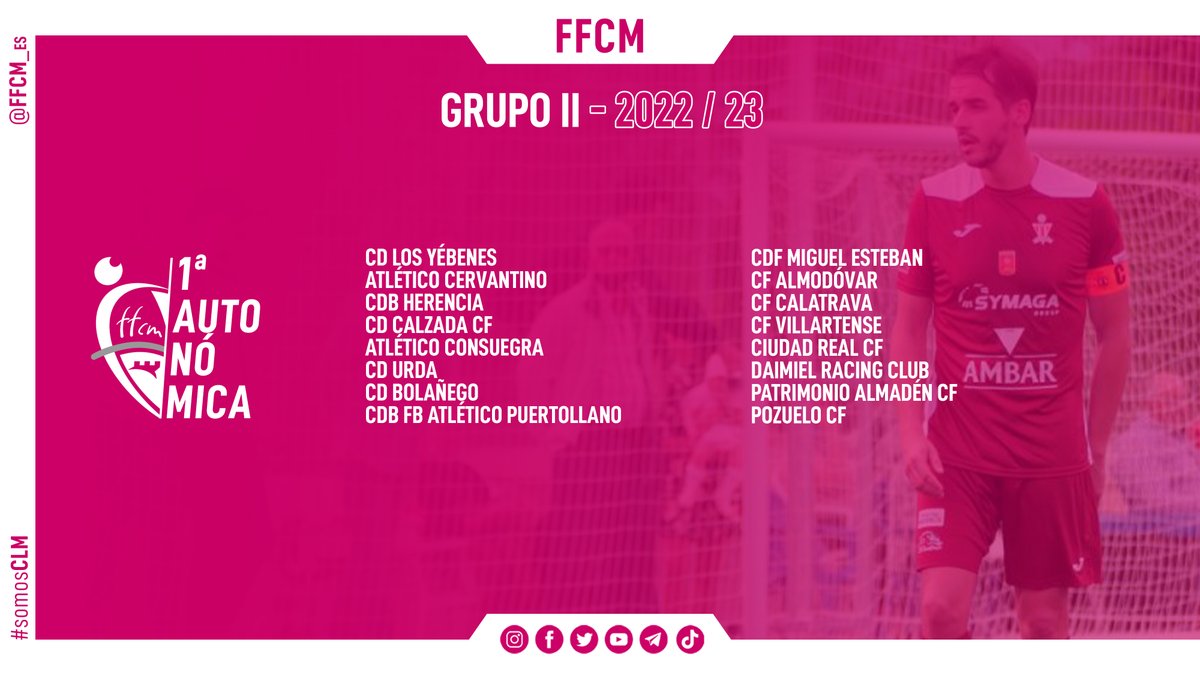 FFCM_es's tweet photo. 🏆 PRIMERA AUTONÓMICA |

✅ Grupo 2️⃣
🆚 Jornada 1️⃣ - 3️⃣0️⃣
🔜 18 de septiembre
🔚 7 de mayo

🖥 https://t.co/HxpFguvFyE
📲 #appFFCM 

#somosCLM #1ªautonómicaCLM https://t.co/N9qoZpsGlq