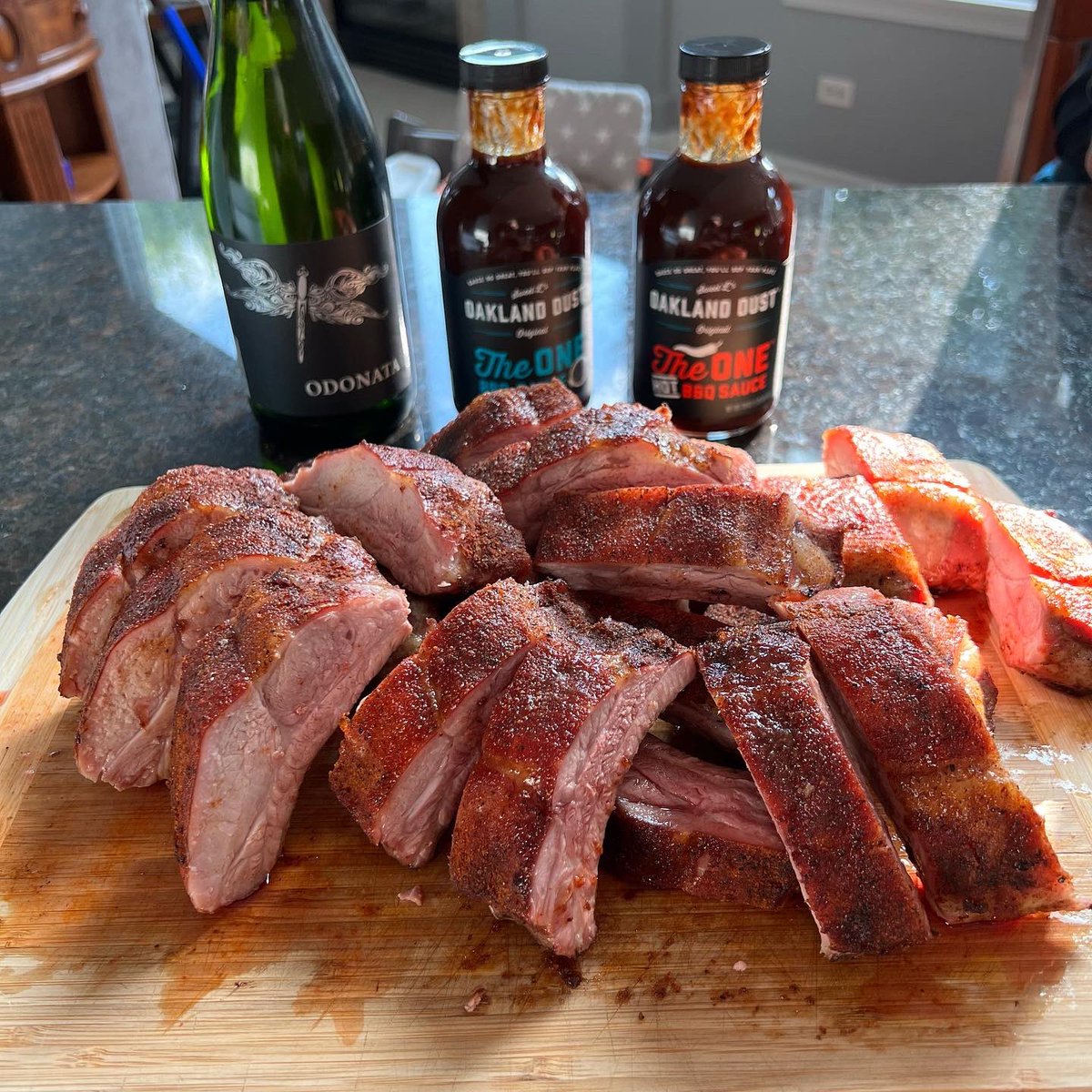 Ribs and bubbly… if you haven’t tried it, you’re missing out!