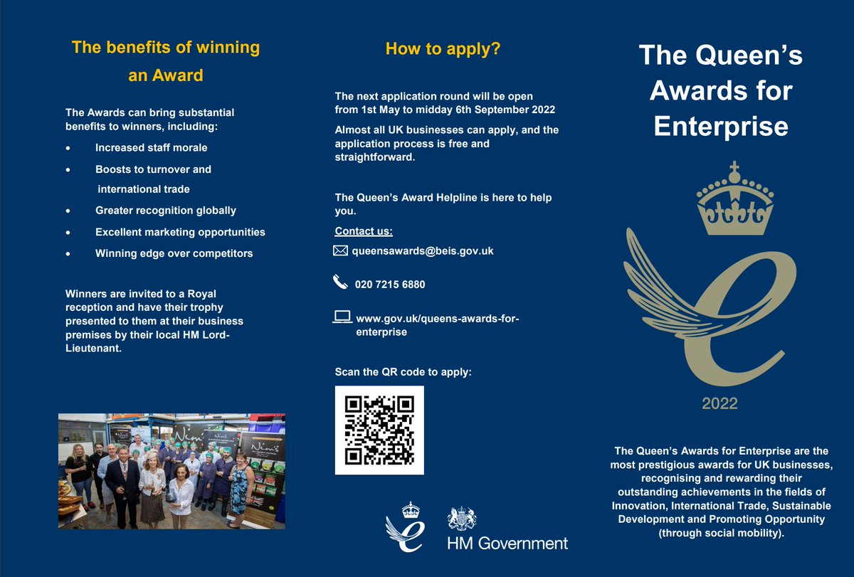 Calling all of our #femalefounders:
Does your company have a flair for innovation? Get the recognition you deserve with
#QueensAwards gov.uk/queens-awards-…
Deadline September 6. Don't delay! #applytoday