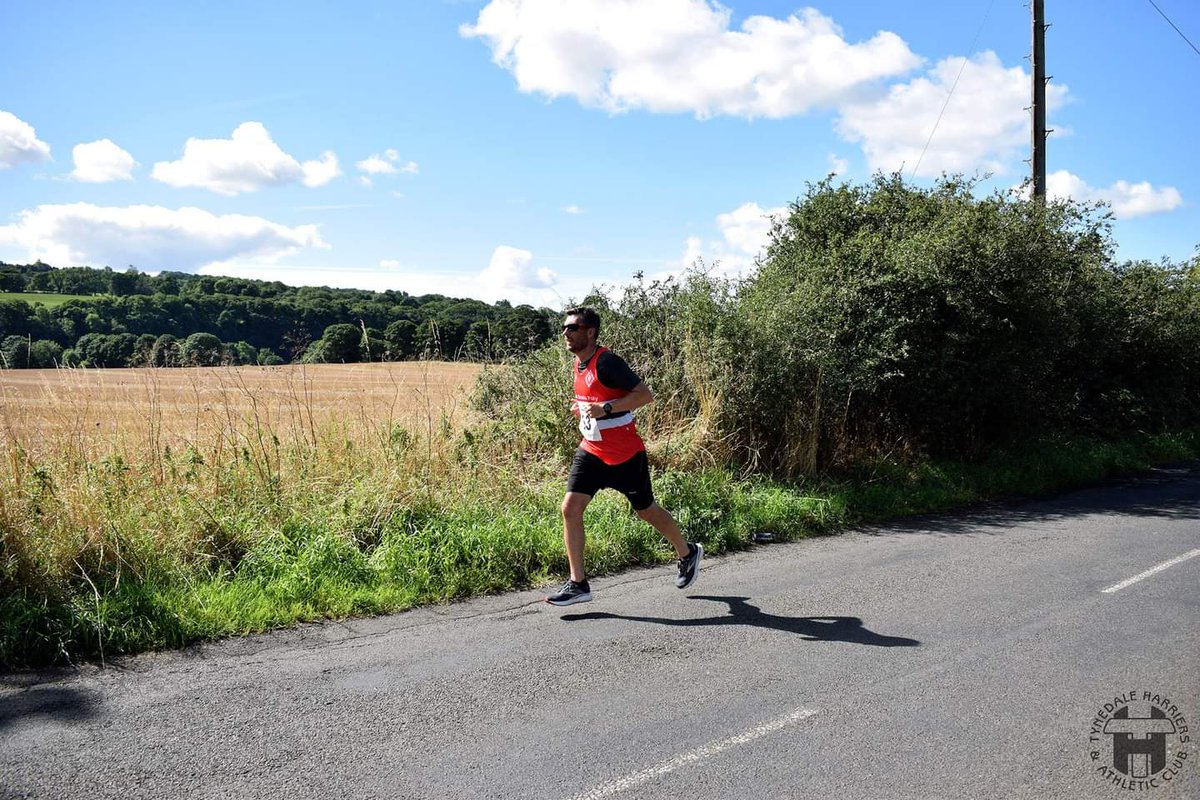 Sparkler21's tweet photo. Thanks to the @TynedaleHarrier yesterday for a enjoyable Jelly Tea 10-miler (if there is such a thing as enjoyable 10miles 🤔😊). Not my best, but a great morning for it! @NS_Poly #upthepoly https://t.co/t8gbCiVERR