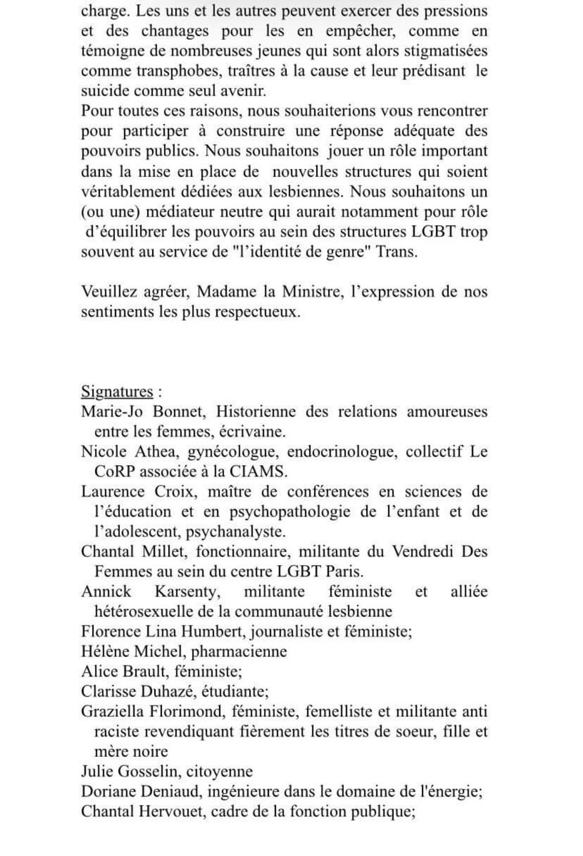 Les militant.e.s anti-personnes trans préparent leur prochain coup : une lettre ouverte en cours de signature à la Première Ministre Élisabeth Borne, remplies d'arguments fallacieux. Leur but : obtenir des financements pour leur mouvement et remettre en cause les asso LGBT+.