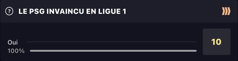 RSPronos3's tweet photo. Bet long terme #Ligue1 🇫🇷⚽️

Christophe Galtier et Luis Campos ont lancé un énorme défi aux joueurs du PSG : finir la saison de Ligue 1 en étant invaincus ! 💥

(Le Parisien)

RT/❤️ pour le soutien

#TeamParieur https://t.co/1XmXhs4sW3