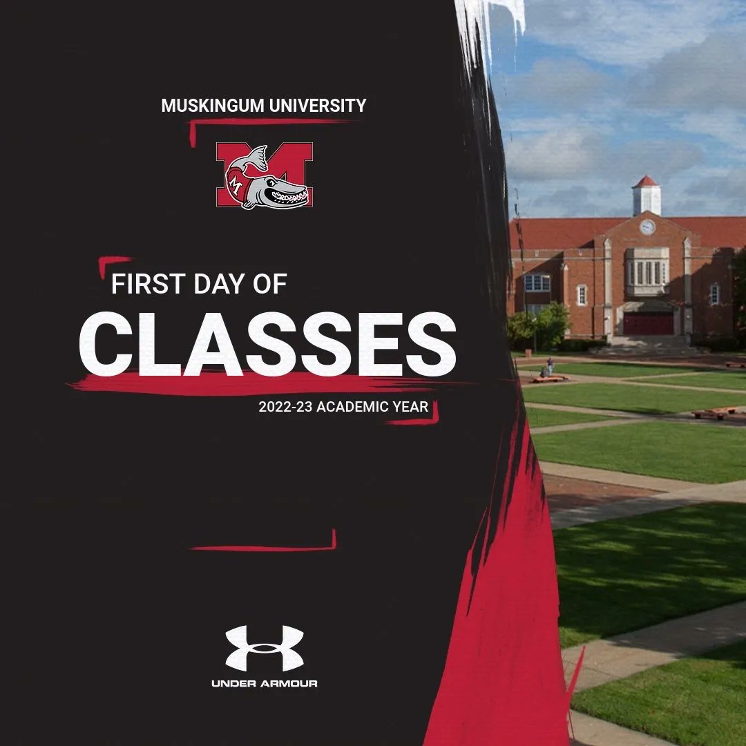 It’s the first day of classes at Muskingum for the 2022-23 academic year. It’s a Great Day to be a Muskie!