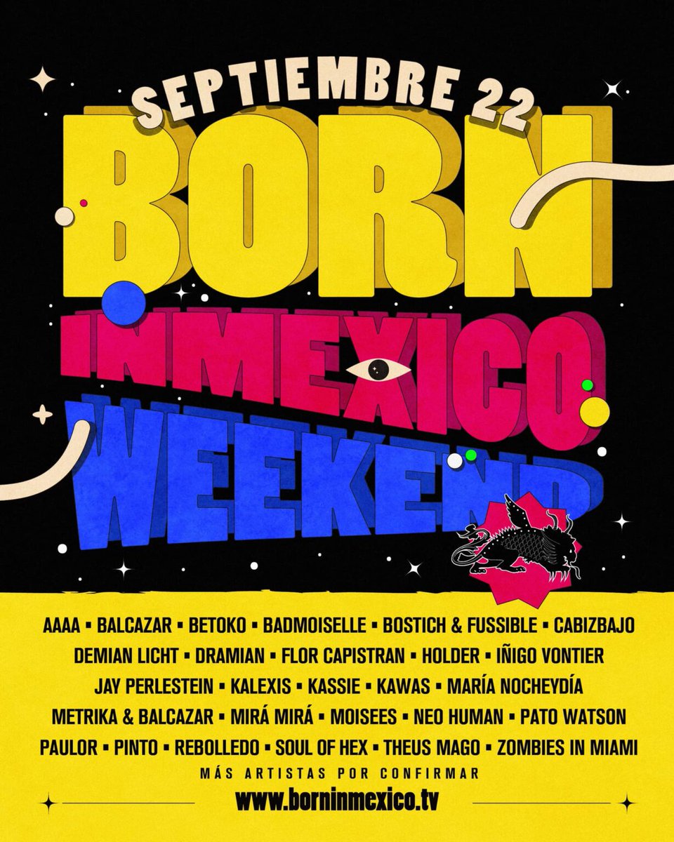 El <a href="/borninmx/">Born In Mexico</a> está de regreso para continuar impulsando lo mejor de la escena electrónica a nivel nacional. bit.ly/3dO4ZUa 🇲🇽💿💃
