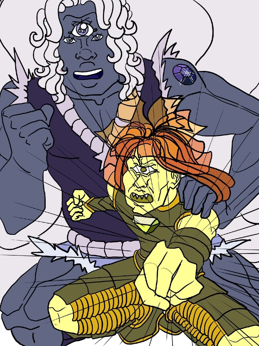 Cyclopecat1's tweet photo. My latest art with reference with my gemOCs
#StevenUniverse 
#ArtistOnTwitter 
#fangem
#gemsona
#OC
#nonbinary 
#STOPWAR https://t.co/XPkILV5XLj